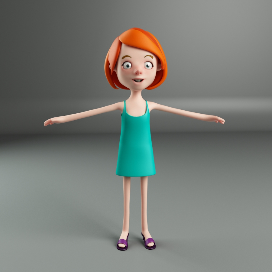 Mom character 3D variant 2